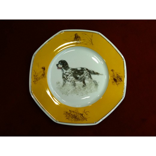 Assiettes plates Hermès Chiens courants et Chiens d'arrêt