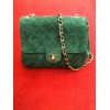 Sac Chanel en daim vert