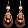 Boucles d'oreilles anciennes Napoléon III en or