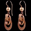 Boucles d'oreilles anciennes Napoléon III en or