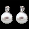 Boucles d'oreilles en or, perles et diamants