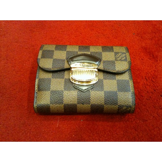 Portefeuille Louis Vuitton Joey en toile damier