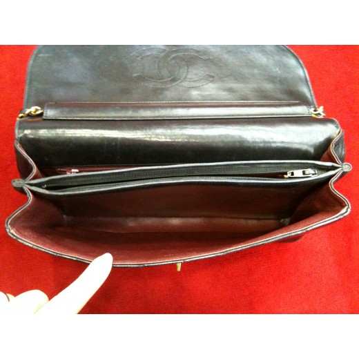 Sac Chanel Classique à rabat noir