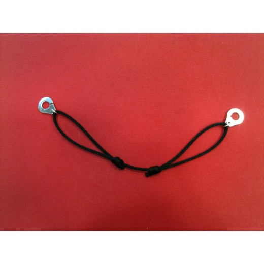 Bracelet Dinh Van Menottes R12 sur cordon noir