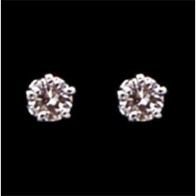 Clous diamants 0,30 carat en or