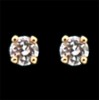 Clous diamants 0,20 carat en or