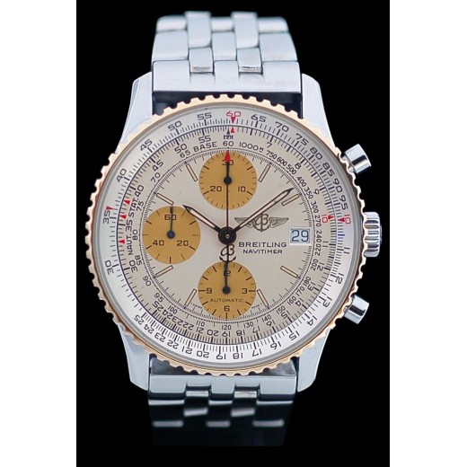 Montre Breitling Navitimer II Chronographe en or et acier