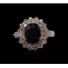 Bague Saphir entourage Diamants