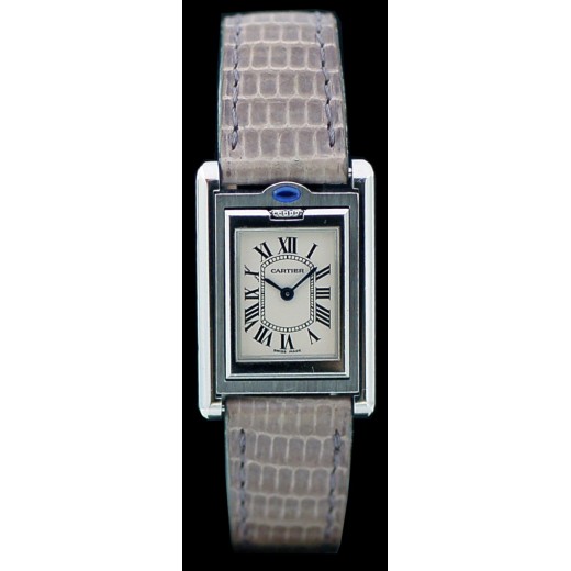 montre cartier tank basculante acier