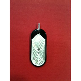 Pendentif Lalique en nacre et résine noire