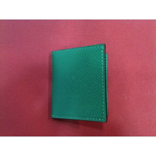 Porte-photos Hermès en cuir vert