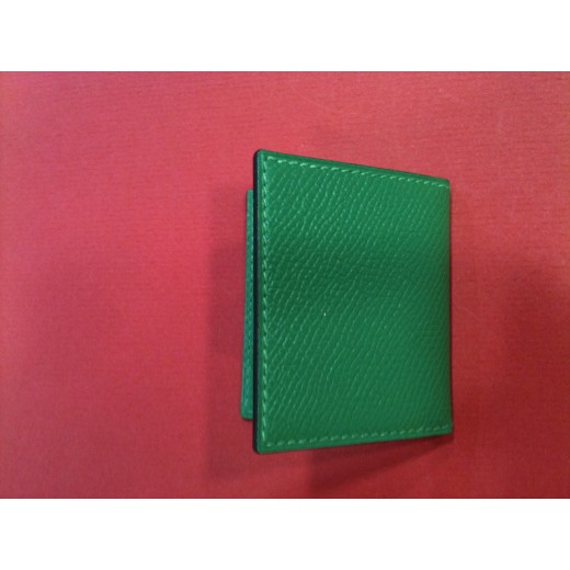 Porte-photos Hermès en cuir vert