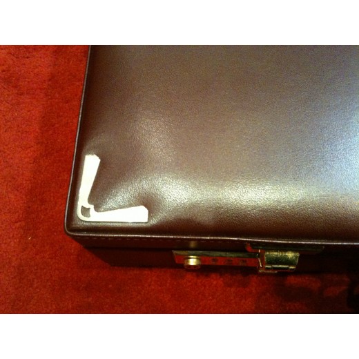 Porte document Must de Cartier en cuir bordeaux