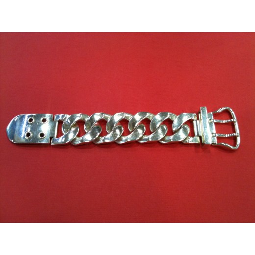 Bracelet Hermès Boucle sellier en argent