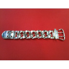 Bracelet Hermès Boucle sellier en argent