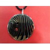 Pendentif Arthus Bertrand  Zèbre en argent et onyx