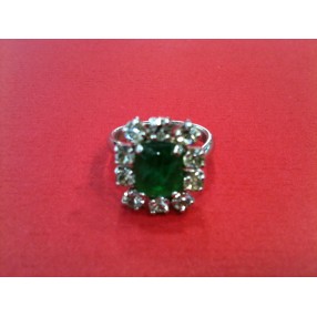 Bague Christian Dior en métal argenté