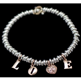 Bracelet Dodo Pomellato Love en Or et argent