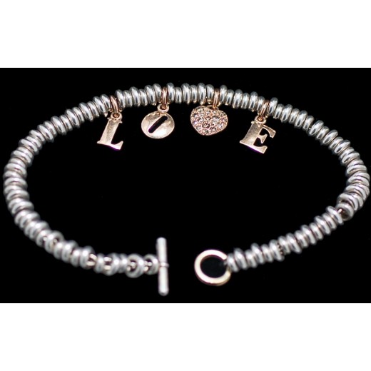 Bracelet Dodo Pomellato Love en Or et argent