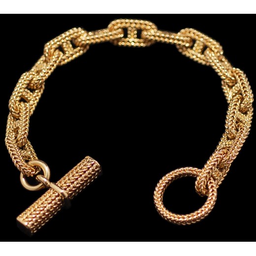 Bracelet Hermès Chaîne d'Ancre en or