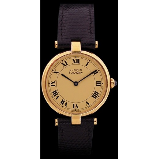 montre cartier must vermeil femme