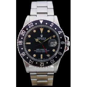 Montre Rolex GMT Master I 1675 Lunette Noire