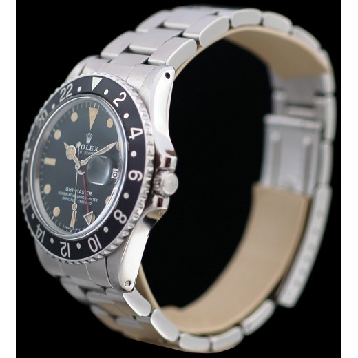 Montre Rolex GMT Master I 1675 Lunette Noire