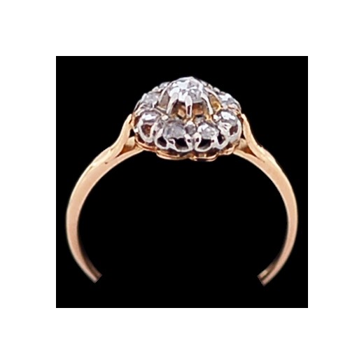 Bague ancienne 2 ors et diamants