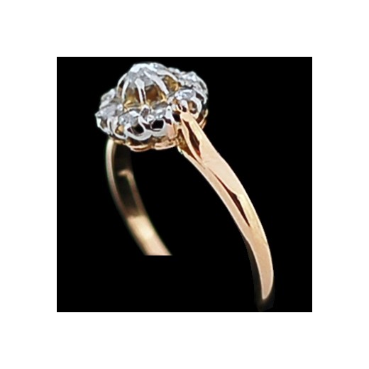 Bague ancienne 2 ors et diamants