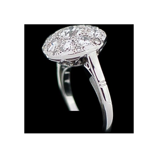 Bague ancienne en or et diamants