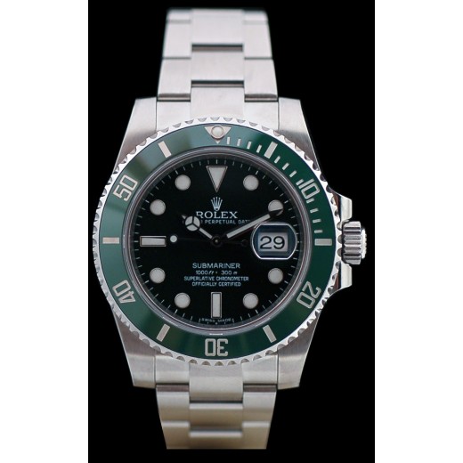 Montre Rolex Submariner Date Verte Lunette céramique 116610LV