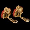Boucles d'oreilles De Grisogono Coccinelle en or, corail, onyx et diamants