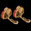 Boucles d'oreilles De Grisogono Coccinelle en or, corail, onyx et diamants