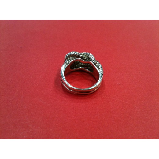 Bague Hermès Noeud marin en argent