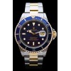 Montre Rolex Submariner Date Bleue en or et acier