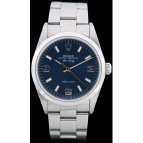 Montre Rolex Air King Précision fond bleu