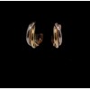 Boucles d'oreilles Cartier trois Tons d'Or