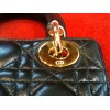 Sac Dior Mini Lady Dior en cuir noir