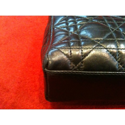 Sac Dior Mini Lady Dior en cuir noir