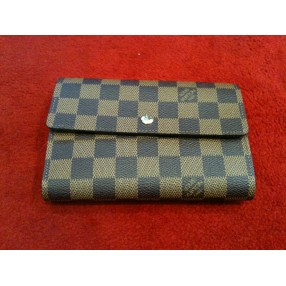 Portefeuille Louis Vuitton  en toile damier