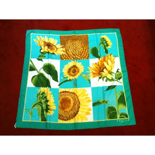 Foulard Céline Tournesols en soie