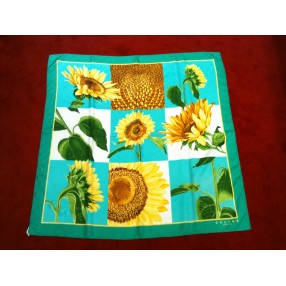 Foulard Céline Tournesols en soie