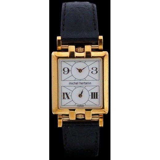 Montre Michel Herbelin Airport en plaqué or