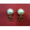 Boucles d'oreilles Chanel Perle Vintage