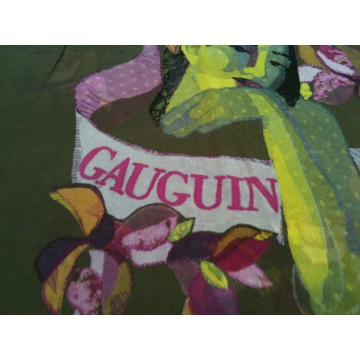 Echarpe Christian Dior Gauguin en mousseline de soie 