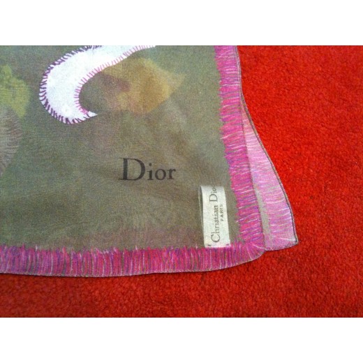 Echarpe Christian Dior Gauguin en mousseline de soie 