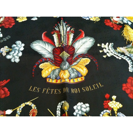 Carré Hermès Les Fêtes du Roi Soleil en soie