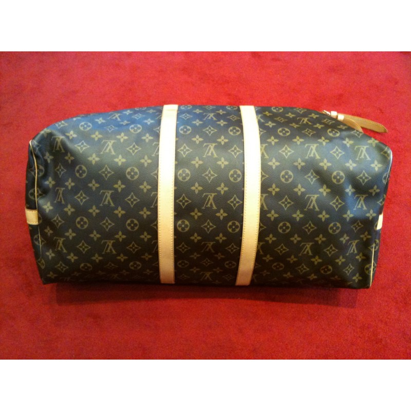 sac de voyage louis vuitton keepall 55 a main en toile