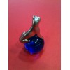 Presse-papiers Cartier en cristal bleu orné d'une panthère en argent