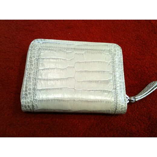 Porte-monnaie Montblanc en cuir gris perle